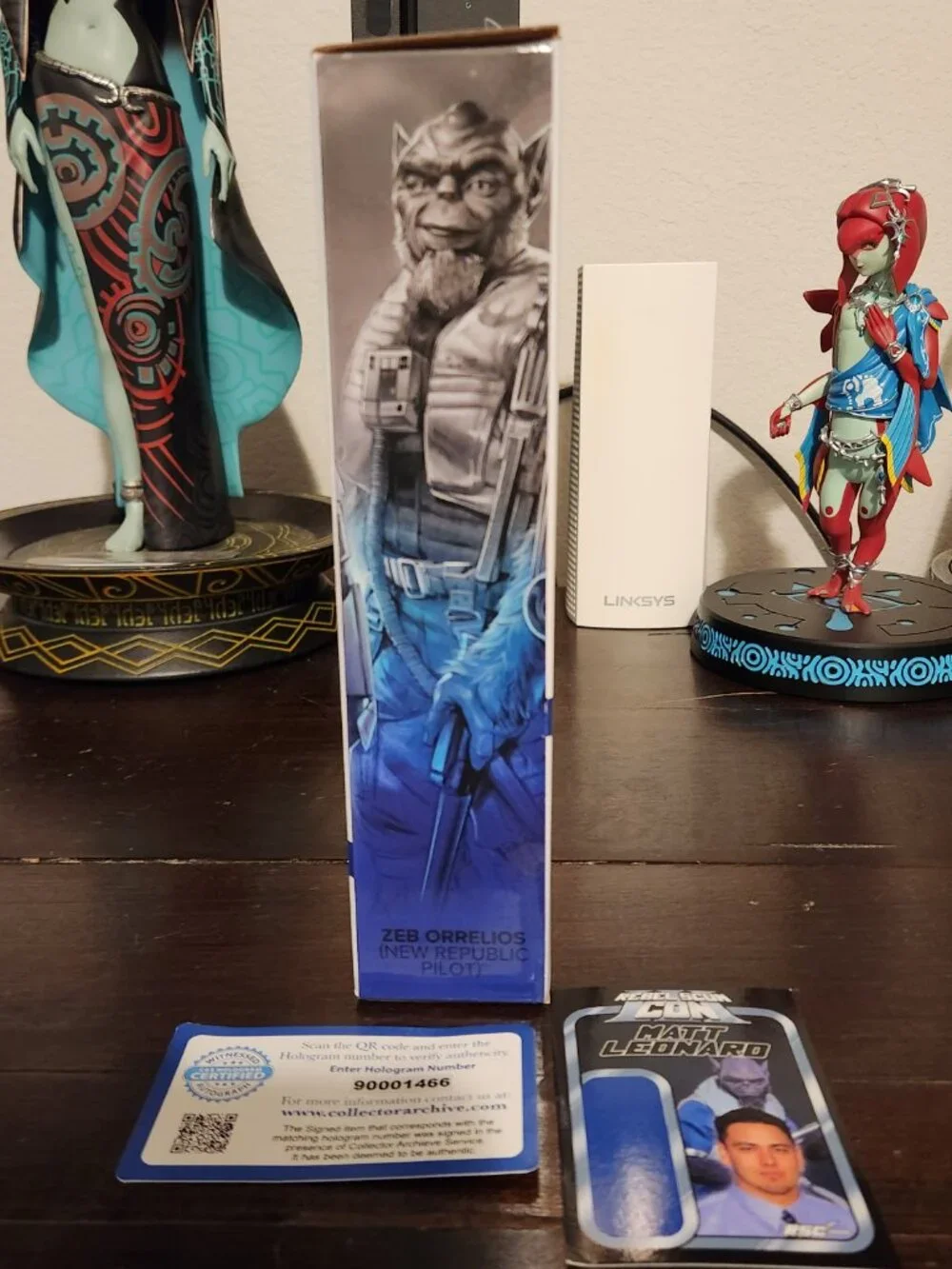 Star Wars The Black Series Zeb Orrelios First Edition Signed by Matt Leonard COA